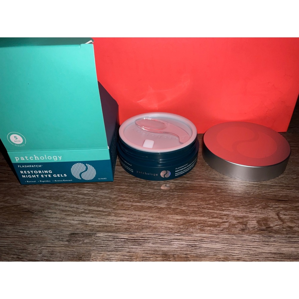 Patchology FlashPatch Restoring Night Eye Gels 15 Pairs Retinol Peptides Arnica